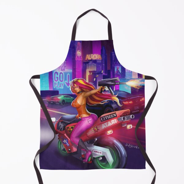 Item preview, Motorbike City New Retro Wave Neon designed and sold by ladykraken.
