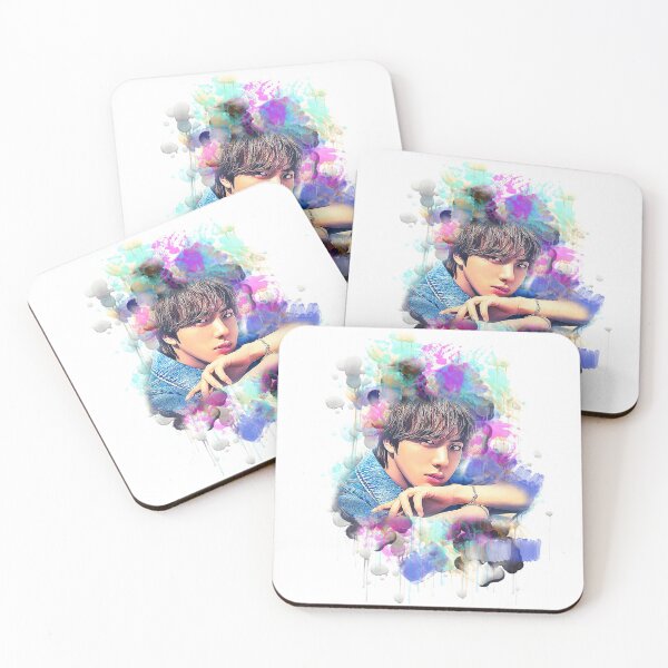 Item preview, BTS Kim Seok Jin colorful art  designed and sold by Lajibolalaa.
