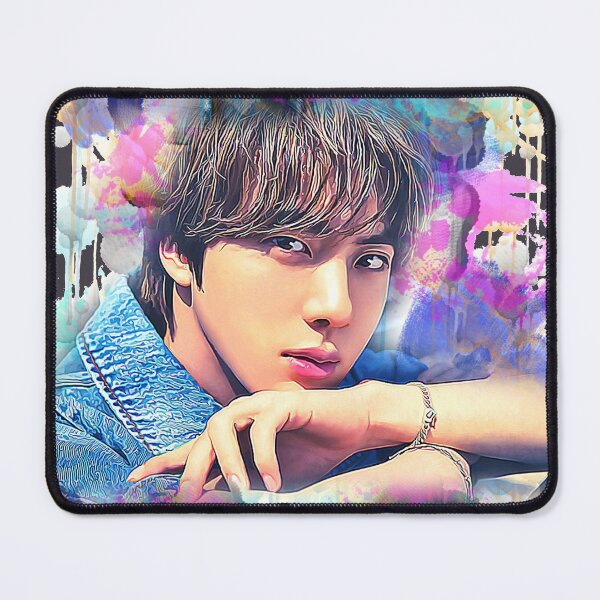 Item preview, BTS Kim Seok Jin colorful art  designed and sold by Lajibolalaa.