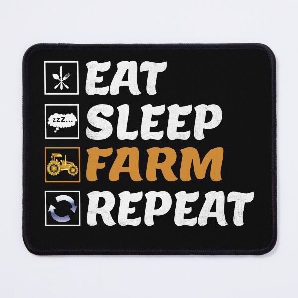 Item preview, Eat Sleep Farm Repeat designed and sold by amishacreates.