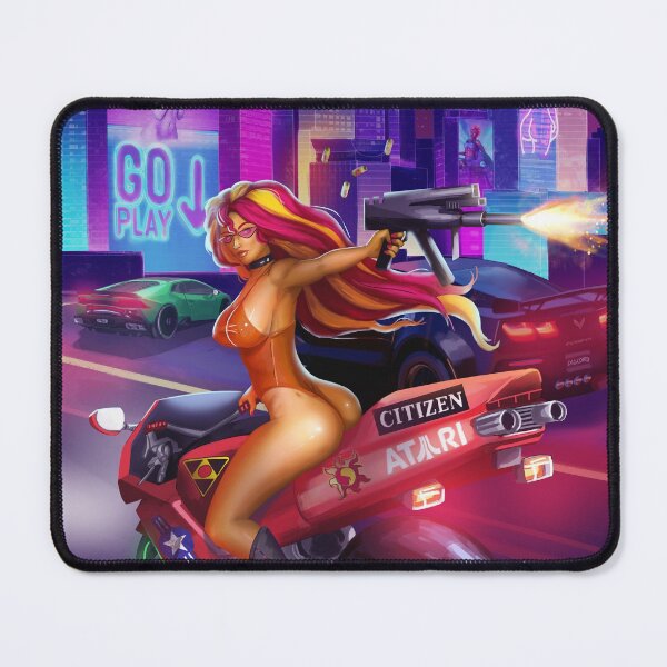 Item preview, Motorbike City New Retro Wave Neon Bikini designed and sold by ladykraken.