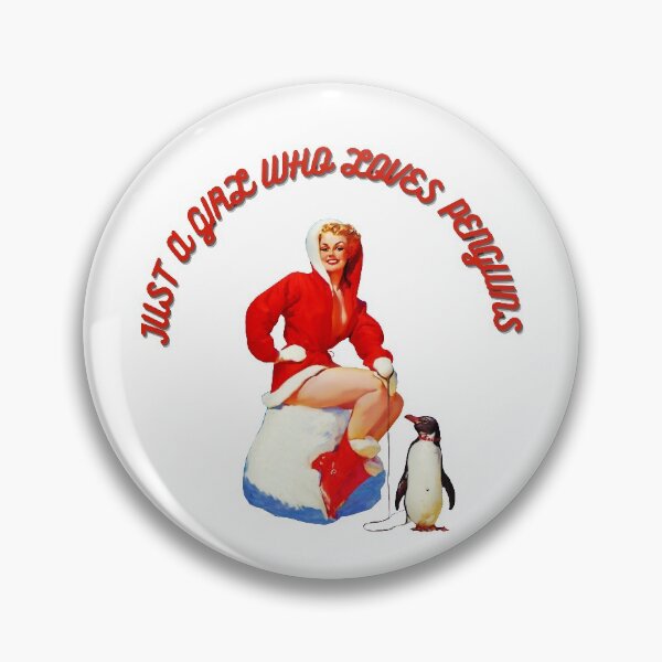 Item preview, JUST A GIRL WHO LOVES PENGUINS designed and sold by LaBelleMaison.