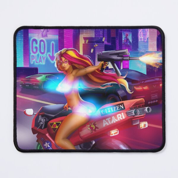 Item preview, Motorbike City New Retro Wave Neon Censor designed and sold by ladykraken.