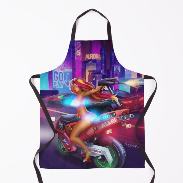 Item preview, Motorbike City New Retro Wave Neon Censor designed and sold by ladykraken.