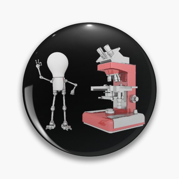 Item preview, Lightbulbs figure with microscope designed and sold by MIRO3D.