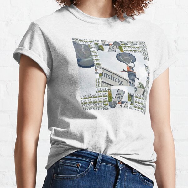 Street Sign Barbie Vintage Glitch Art Classic T-Shirt