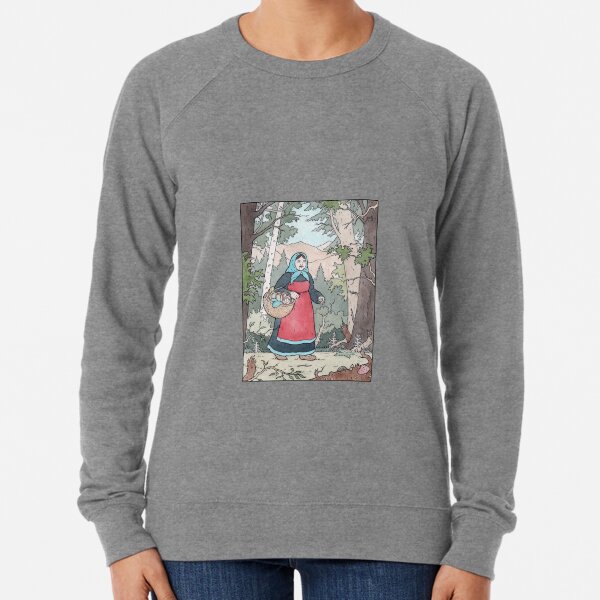Babushka on her travels Lightweight Sweatshirt