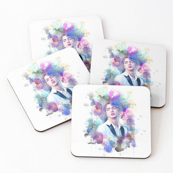 Item preview, BTS Kim Seok Jin colorful art  designed and sold by Lajibolalaa.