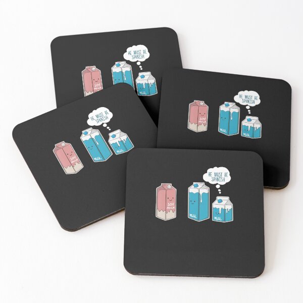Item preview, Soy Milk He Must Be Spanish Pun Vegan designed and sold by hoangthihoa.