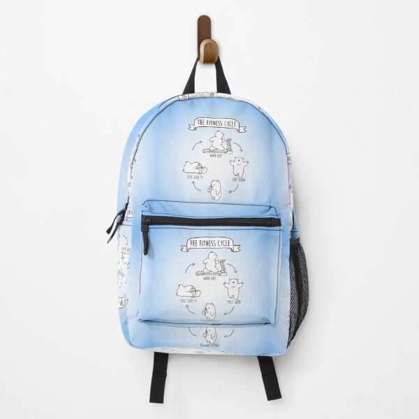 Item preview, The Boba Fitness Cycle! (Blue and White) designed and sold by SirBobalot.