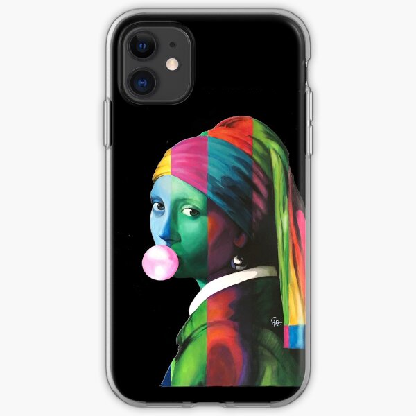 Pop Vermeer Bubble Girl iPhone Soft Case