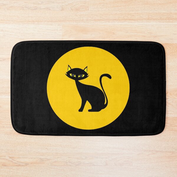 Item preview, Black Kittie and Full Moon designed and sold by PosterpartyCo.