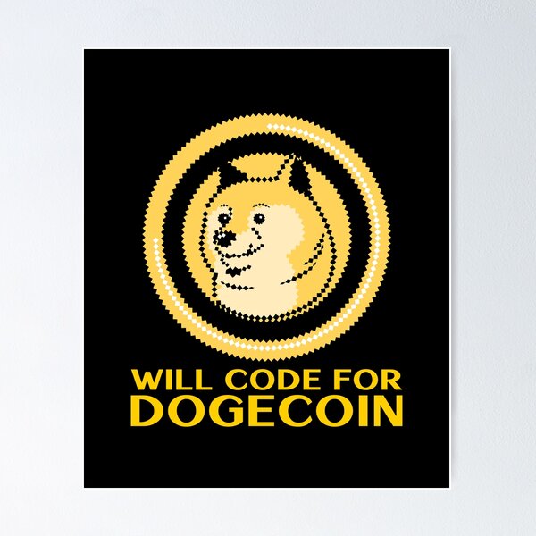 Artikel-Vorschau von Wird für Dogecoin codieren - Dogecoin-Entwickler, designt und verkauft von Shirtlify.