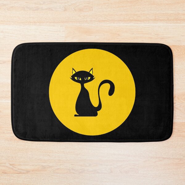 Item preview, Black Kittie and Full Moon designed and sold by PosterpartyCo.