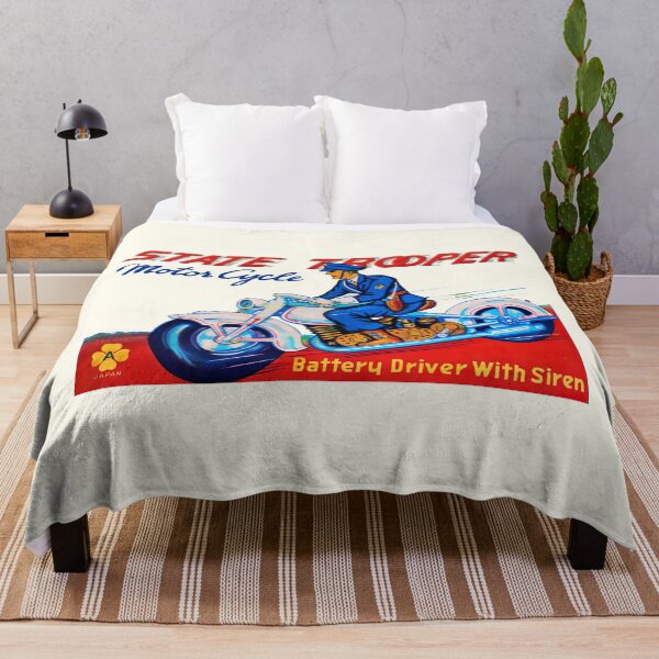 Item preview, STATE TROOPER - TOY MOTORBIKE BOX ART designed and sold by ThrowbackAds.