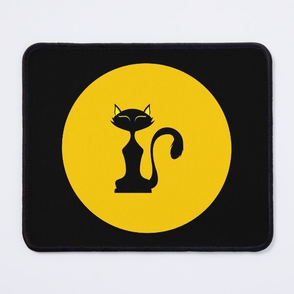Item preview, Black Kittie and Full Moon designed and sold by PosterpartyCo.