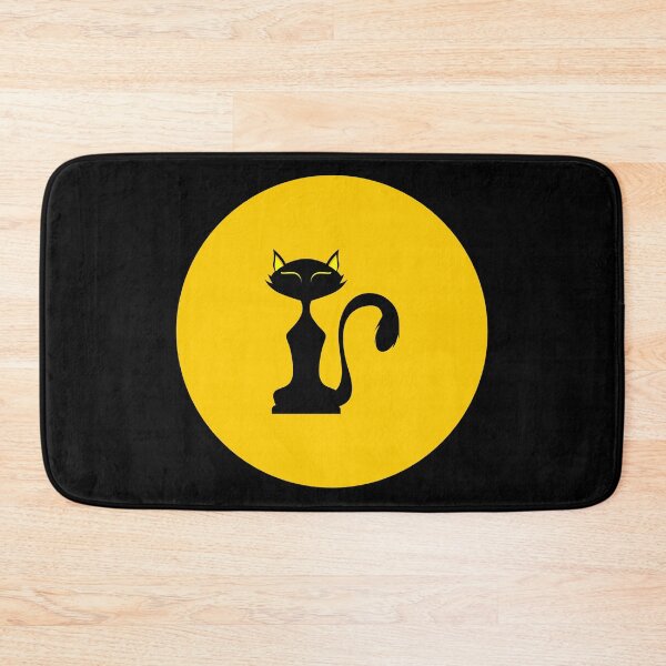Item preview, Black Kittie and Full Moon designed and sold by PosterpartyCo.