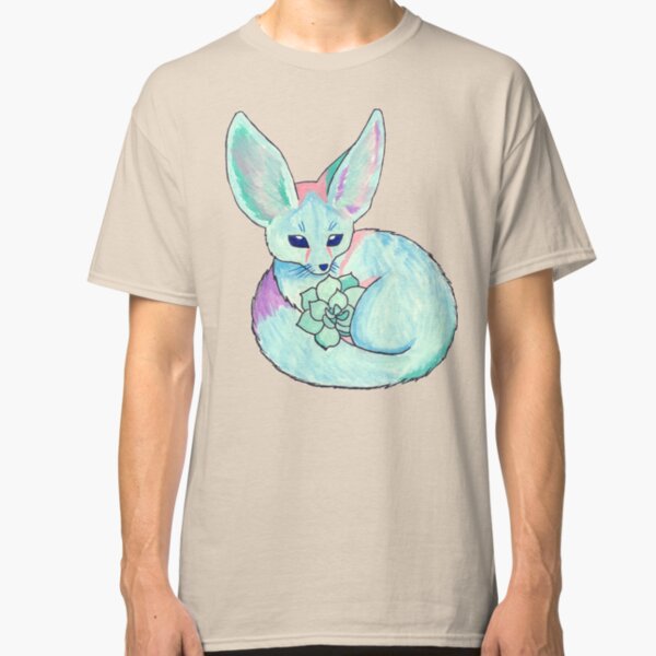 Fennec Fox with Succulent Classic T-Shirt