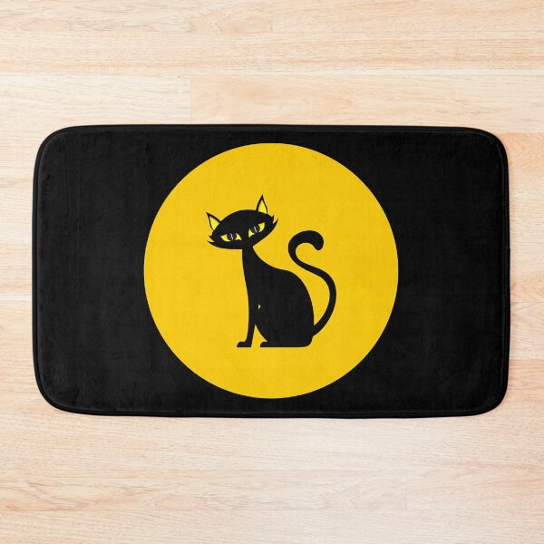 Item preview, Black Kittie and Full Moon designed and sold by PosterpartyCo.