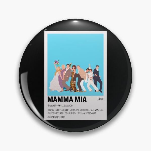 Item preview, Mamma Mia Minimalist Poster Sticker designed and sold by rnhardtc.