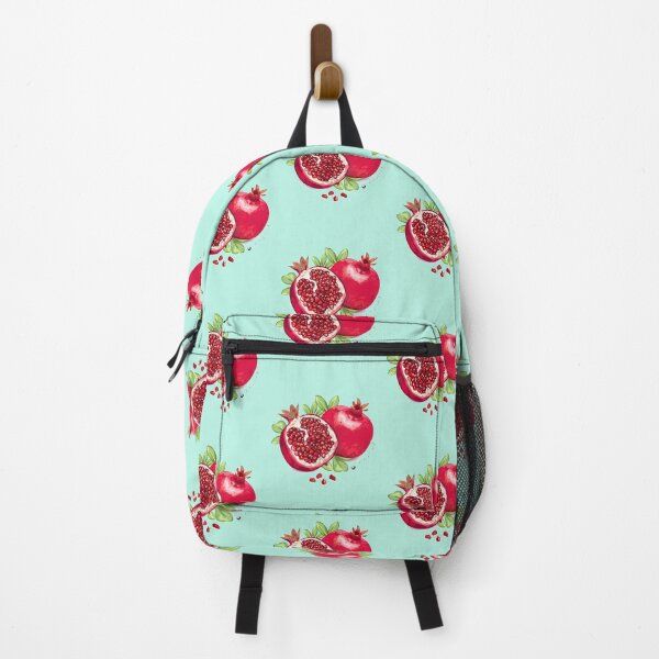 Item preview, Pomegranate, leaves and pomegranate seeds illustration designed and sold by Alexandra Kueny.