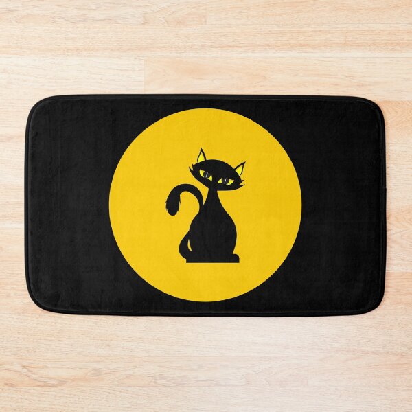 Item preview, Black Kittie and Full Moon designed and sold by PosterpartyCo.