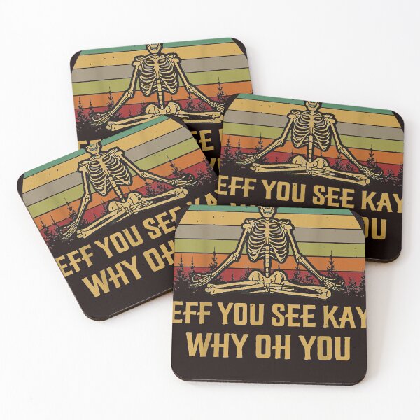 Item preview, Retro Vintage Eff You See Kay Skull Skeleton Why Oh U designed and sold by DonetTrent.