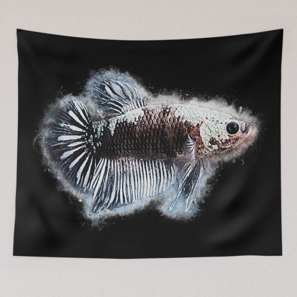 Item preview, Black Samurai fighting fish designed and sold by AquariumLutter.