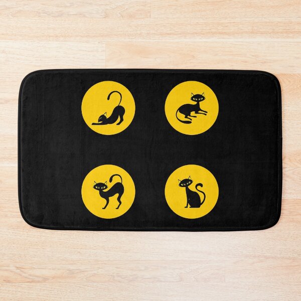 Item preview, Full Moon and Black Kittie Silhouette designed and sold by PosterpartyCo.