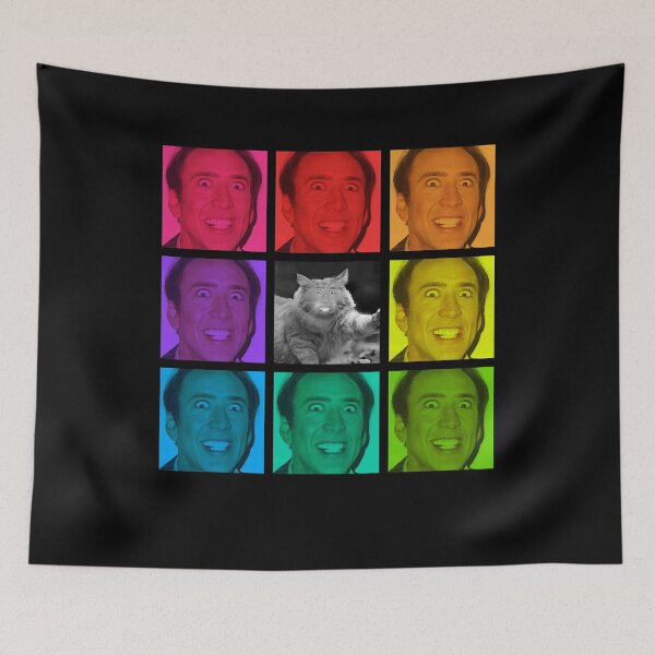 Item preview, Nicolas Cage Stage Name Actor Filmmaker Coppola Received Many Awards Rainbow Feat Nic Cage Cat Cool designed and sold by NicolasCageHine.