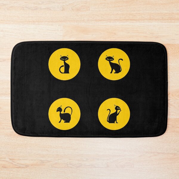 Item preview, Full Moon and Black Kittie Silhouette designed and sold by PosterpartyCo.