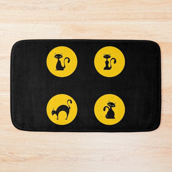 Item preview, Full Moon and Black Kittie Silhouette designed and sold by PosterpartyCo.