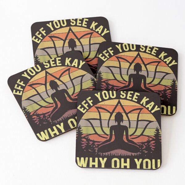 Item preview, Retro Vintage EFF You See Kay Why Oh You Funny Yoga Lover designed and sold by DonetTrent.
