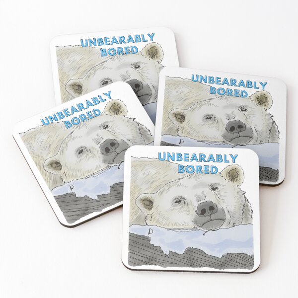 Item preview, Unbearably Bored - Polar Bear - Very Bored designed and sold by BunnyBizarre.