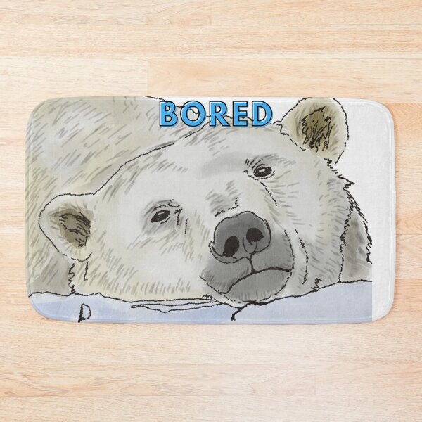 Item preview, Unbearably Bored - Polar Bear - Very Bored designed and sold by BunnyBizarre.
