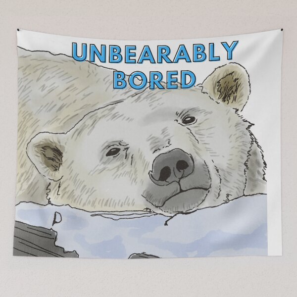Item preview, Unbearably Bored - Polar Bear - Very Bored designed and sold by BunnyBizarre.