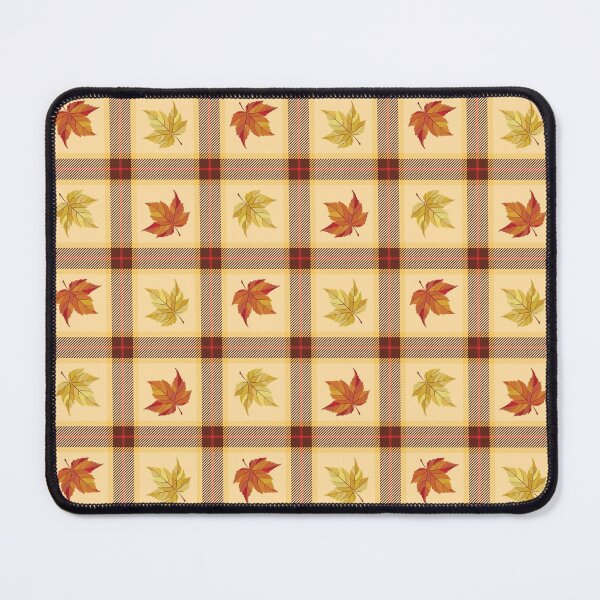 Item preview, Autumn Plaid Fall Leaves Pattern designed and sold by dass-art.