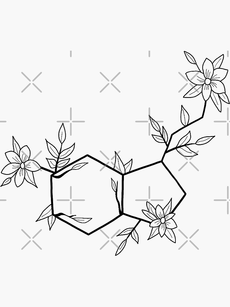 Imagen 3 de 3, Pegatina con la obra Serotonina, diseñada y vendida por mrek068.