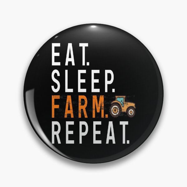 Item preview, eat sleep farm repeat designed and sold by Polla-Shirt.