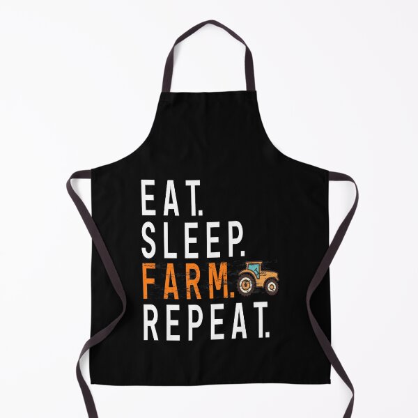 Item preview, eat sleep farm repeat designed and sold by Polla-Shirt.