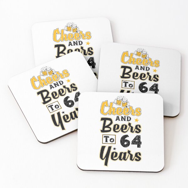 Item preview, Cheers Beers to My 64 Years Funny Gift 64th Birthday designed and sold by Mrabetabdo.