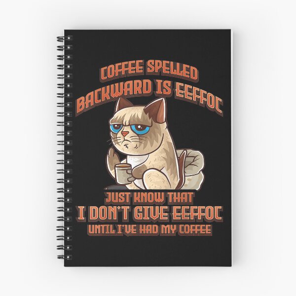 Item preview,  Coffee Spelled Backwards Eeffoc Cat Kitten designed and sold by lindafrances.