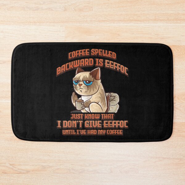 Item preview,  Coffee Spelled Backwards Eeffoc Cat Kitten designed and sold by lindafrances.