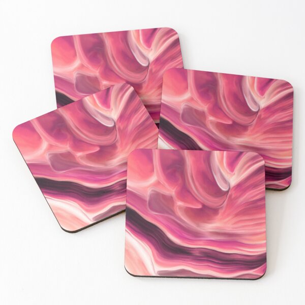 Item preview, Red Agate Oil Painting abstract designed and sold by k9printart.