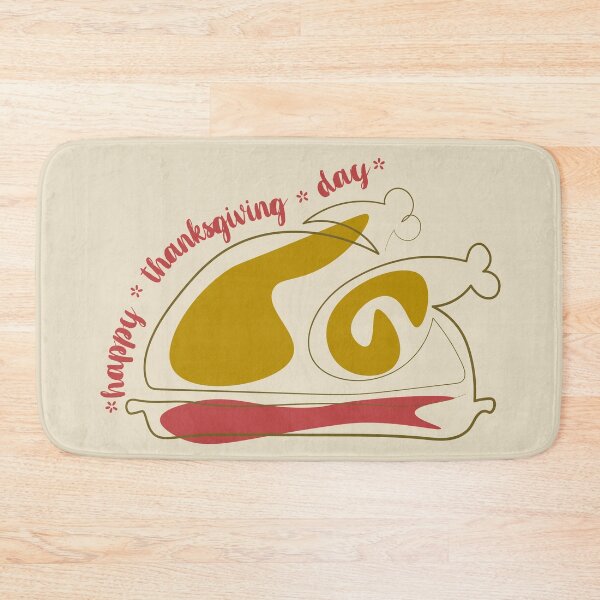 Item preview, Thanksgiving turkey lettering Happy Thanksgiving Day designed and sold by CutieBlue.