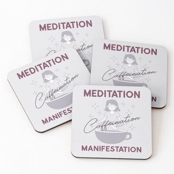 Item preview, Meditation, Caffeination, Manifestation designed and sold by LKDesigns24.