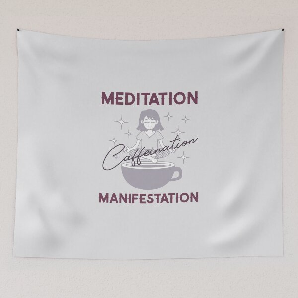 Item preview, Meditation, Caffeination, Manifestation designed and sold by LKDesigns24.