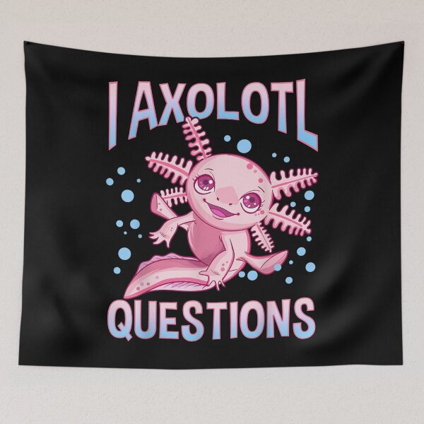 Item preview,  Axolotl Questions Walking Fish Pun designed and sold by lindafrances.