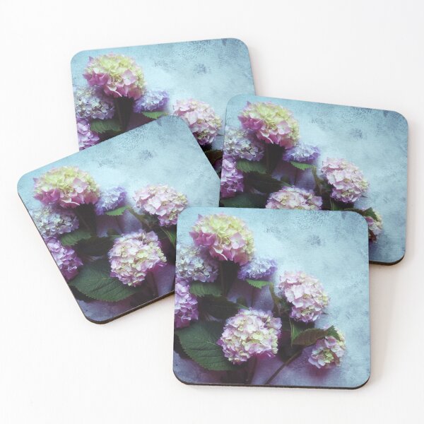 Item preview, Photo artwork: Colorful hydrangea, Painted background designed and sold by GrayCatGraphics.