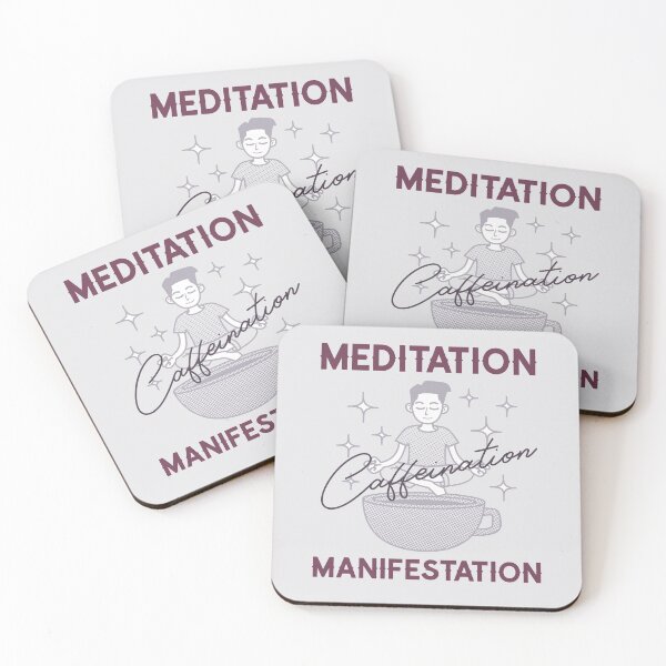 Item preview, Meditation, Caffeination, Manifestation designed and sold by LKDesigns24.